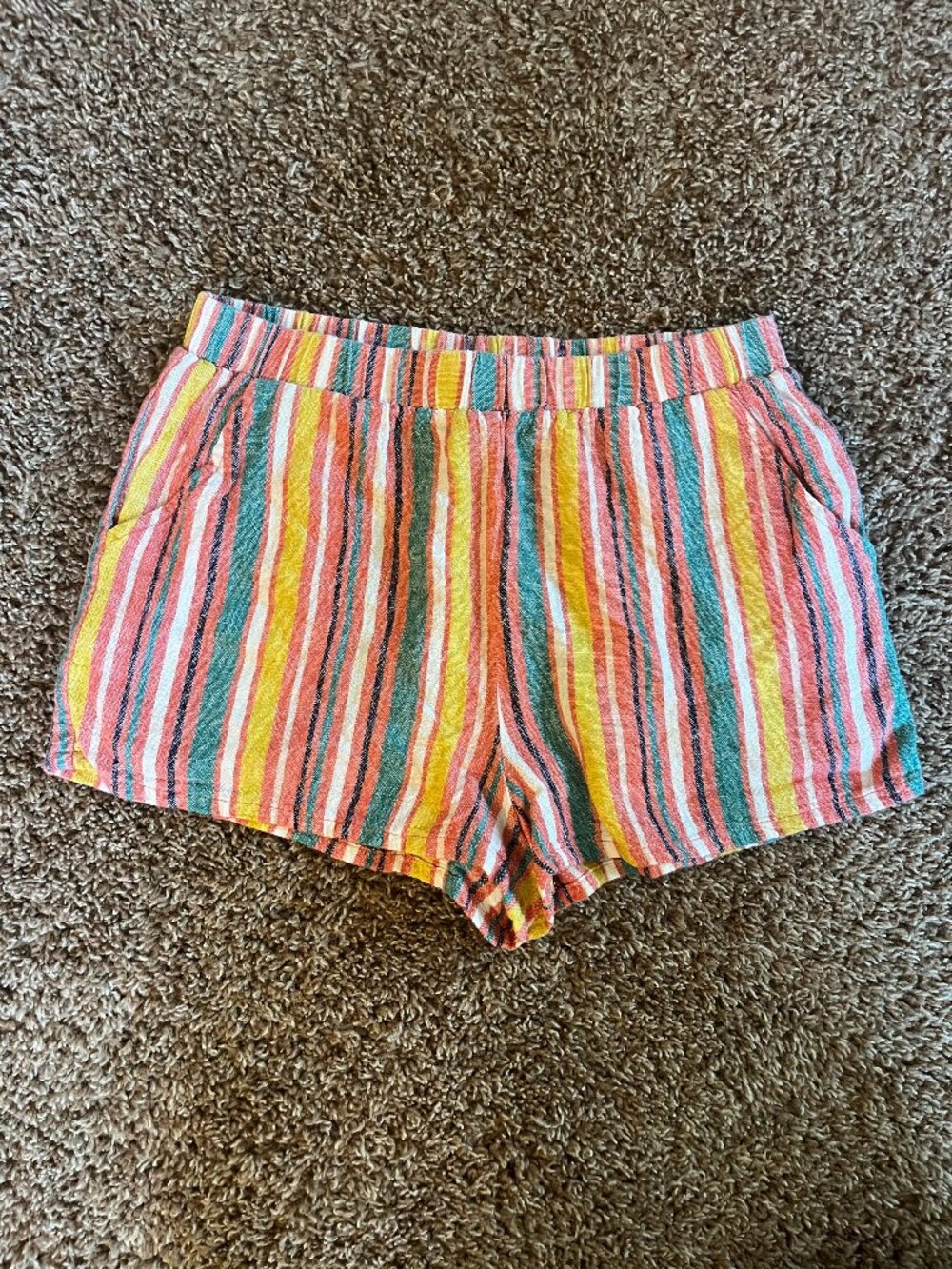 Forever 21 multi-stripe juniors shorts - size small.  Like new.